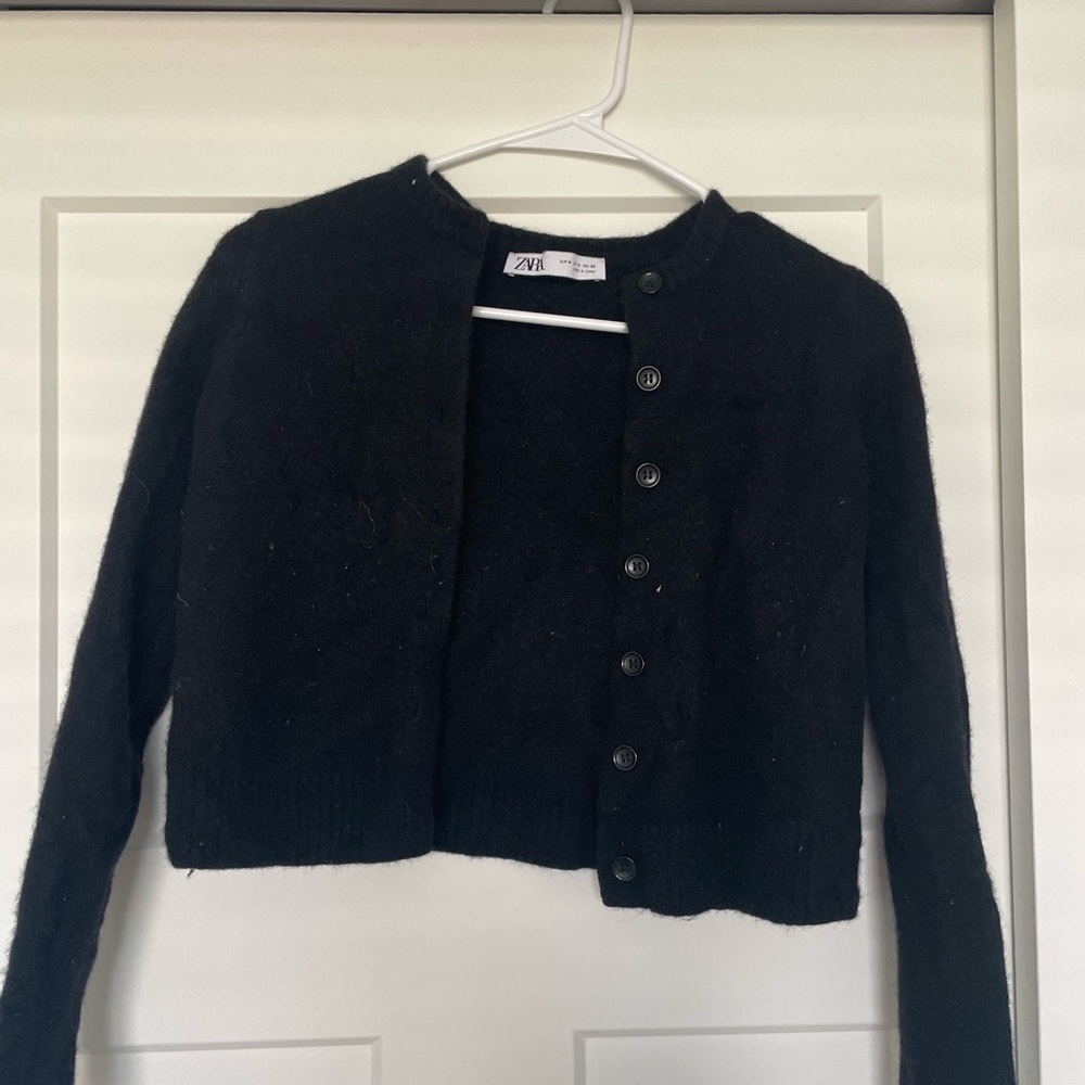 Zara Women's Black Cardigan Sweater